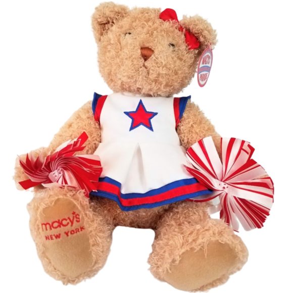 GUND Macy's Thanksgiving Day Parade Cheerleader Bear 16" Plush 2014 - Picture 1 of 5